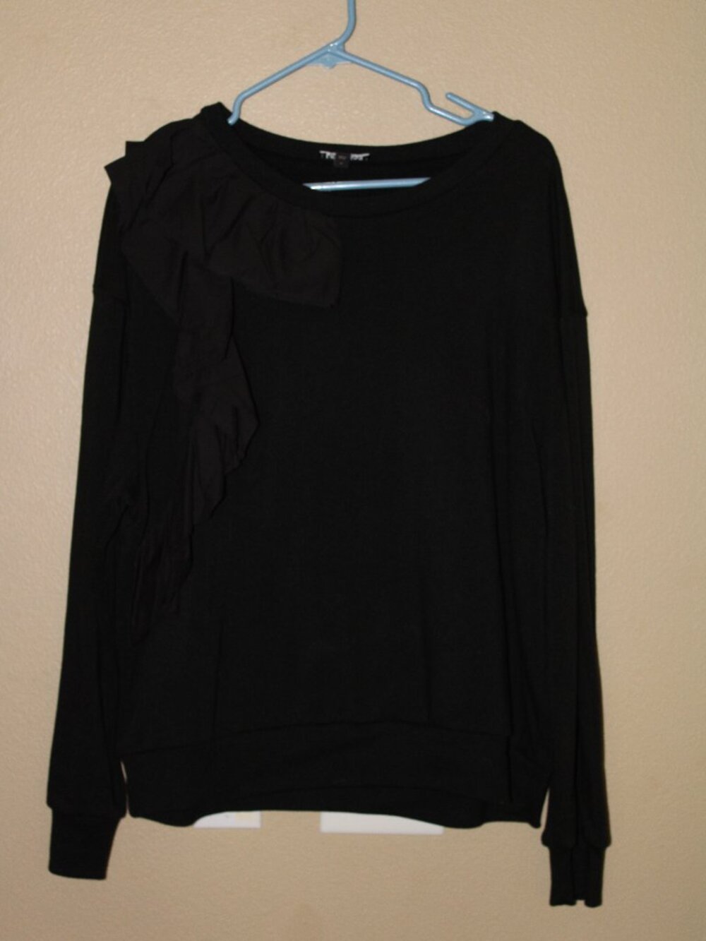 Express Black Sweatshirt w/ Fabric Accent